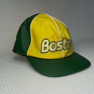Veezo Boston Green and Yellow Hat